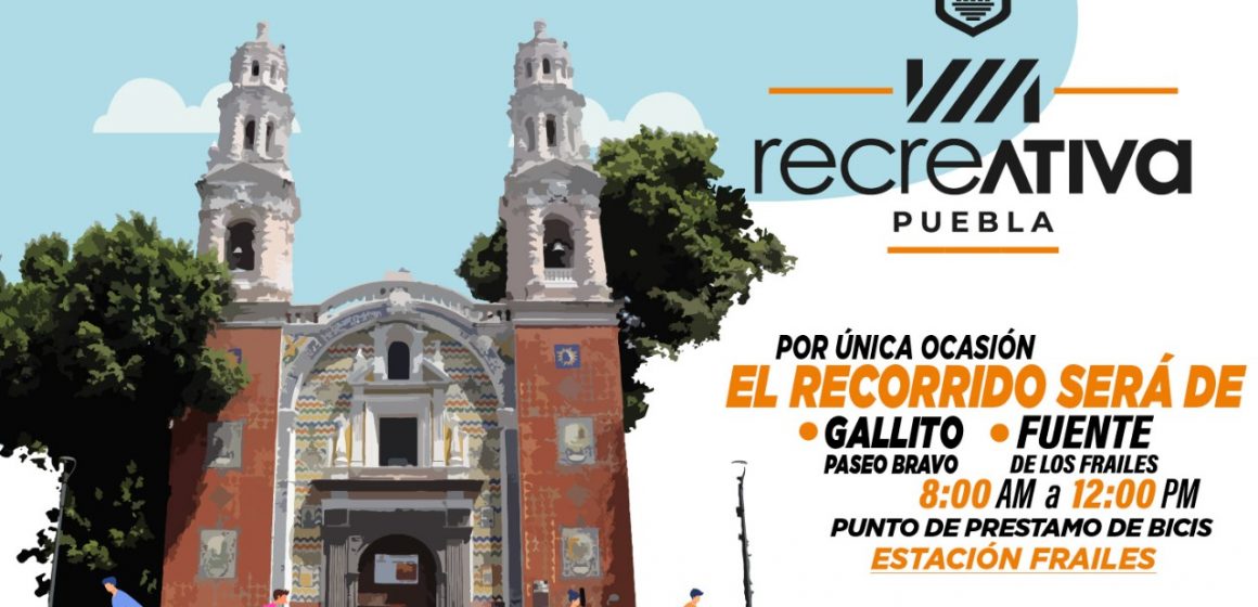 Anuncia Ayuntamiento de Puebla cambio temporal en Vía Recreativa este domingo 3 de octubre