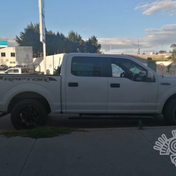 Recupera Policía Estatal camioneta robada por medio de cámaras lectoras de placas