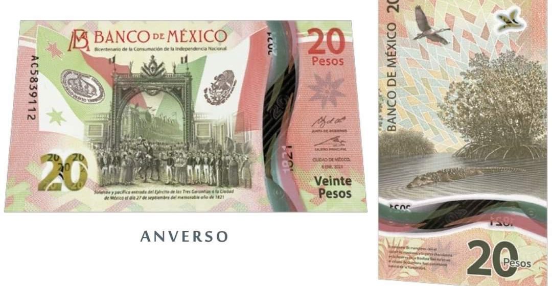 Puesta en circulación del billete de 20 pesos, conmemorativo del Bicentenario de la Independencia Nacional