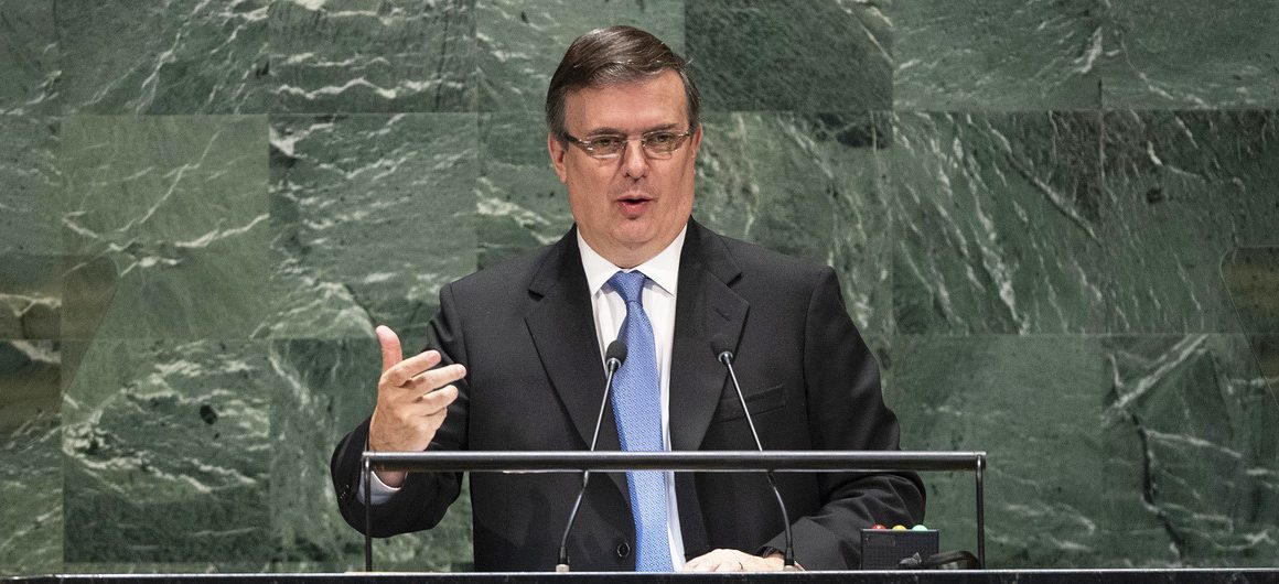 En la ONU Ebrard pide fin de bloqueo a Cuba