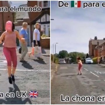 Mexicana en Inglaterra pone a sus vecinos a bailar La Chona y se hace viral
