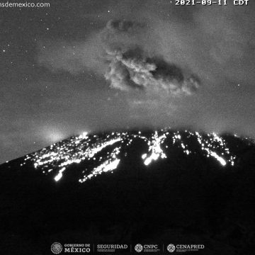 Suma tres explosiones el volcán Popocatépetl