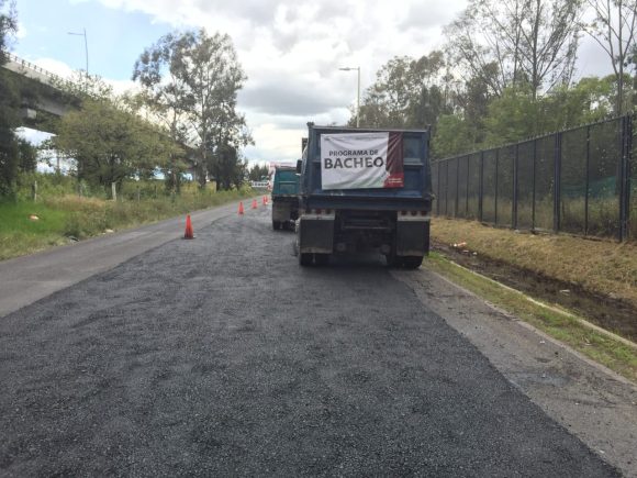 Ejecuta Infraestructura labores de bacheo en autopista México-Puebla