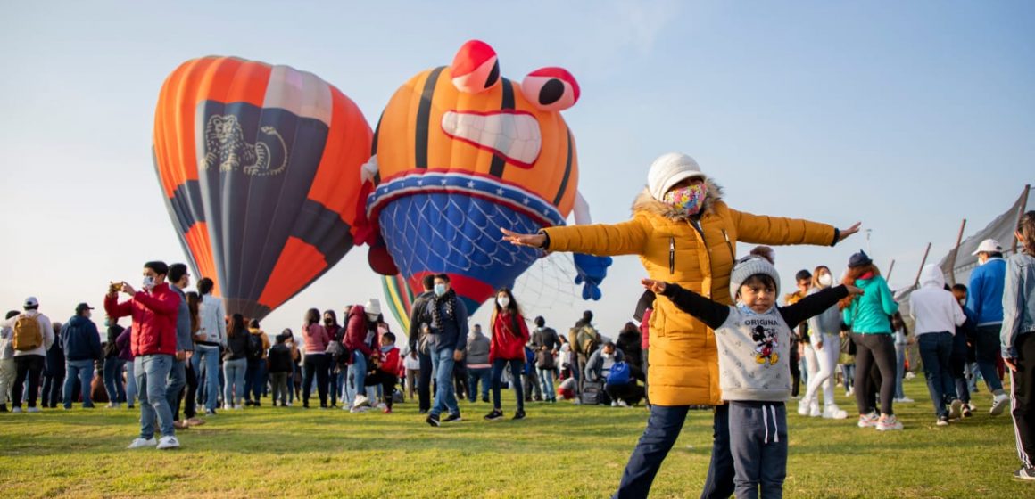 Registra primer festival del globo afluencia de más de 15 mil personas