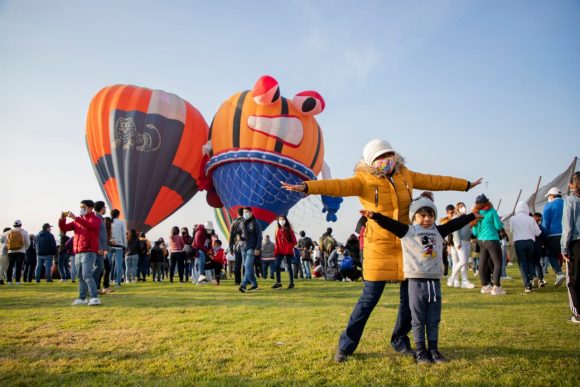 Registra primer festival del globo afluencia de más de 15 mil personas