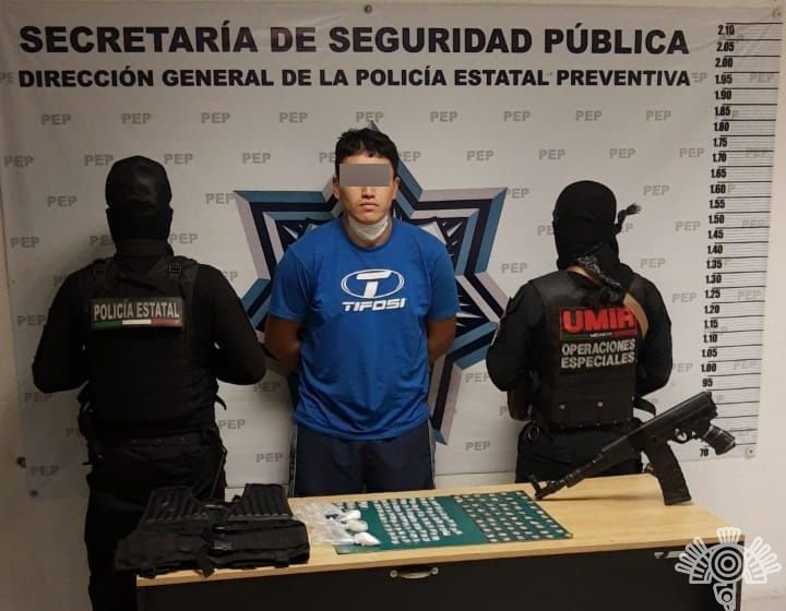 Detiene Policía Estatal a presunto distribuidor de droga, “El Sinaloa”