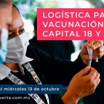 Logística para vacunación en la capital, 18+, segundas dosis y rezagados
