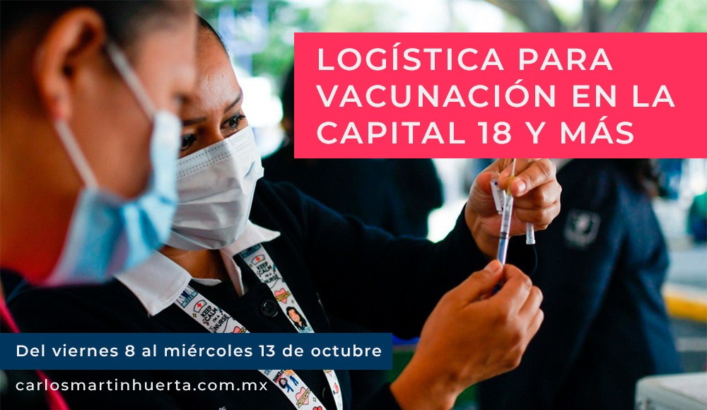 Logística para vacunación en la capital, 18+, segundas dosis y rezagados
