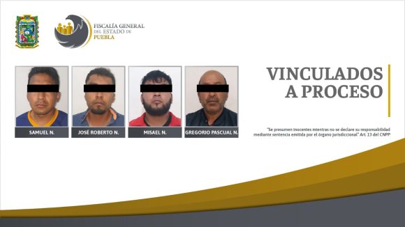 En Acajete la FGE logró la detención de cuatro presuntos responsables de extorsión