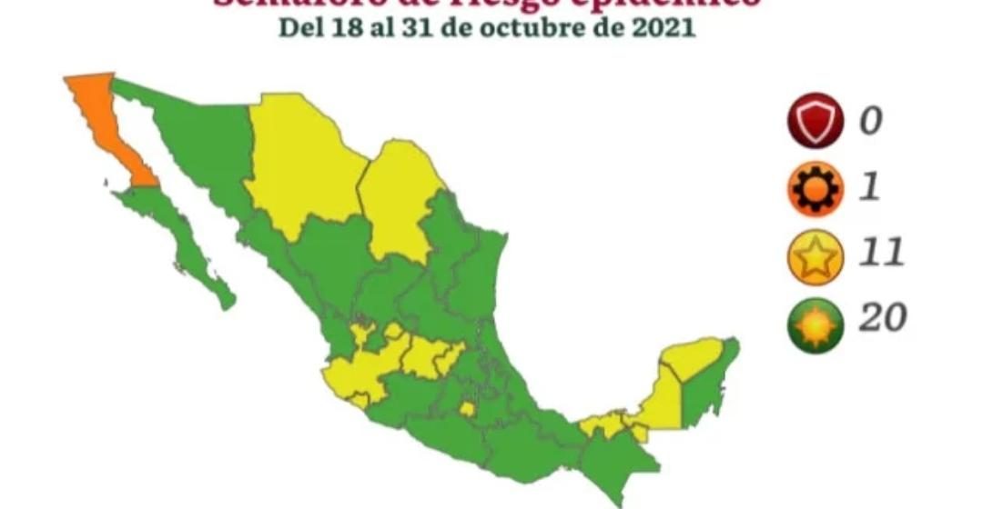 Puebla pasa a color verde en semáforo epidemiológico federal