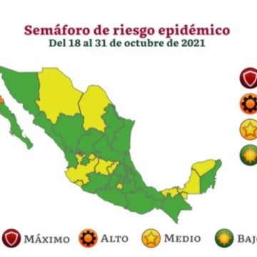 Puebla pasa a color verde en semáforo epidemiológico federal