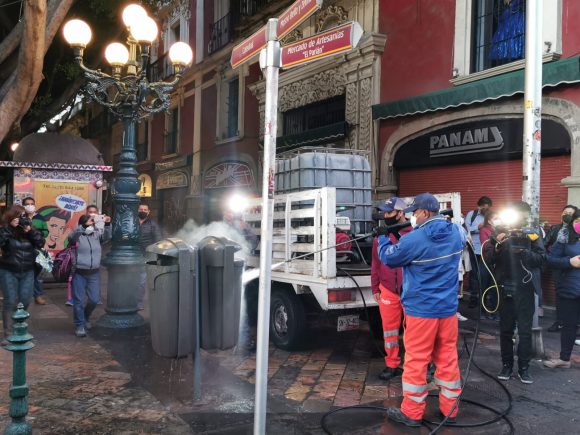 Inicia limpieza integral del CH y eliminación del graffiti