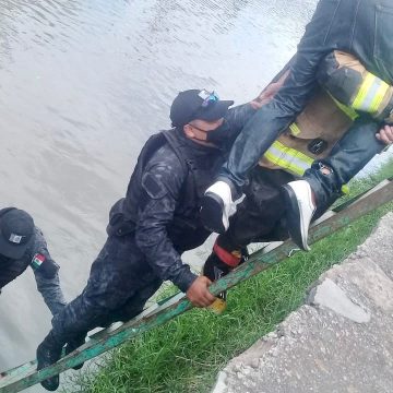 La Policía de Tlaxcala rescata a individuo que cayó al Río Zahuapan