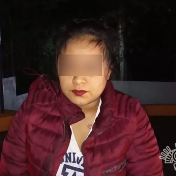 Policía Estatal detiene a “La Pollo”, presunta líder narcomenudista de Xicotepec