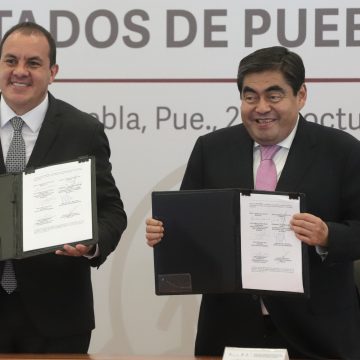 Firman Puebla y Morelos acuerdo de coordinación en materia de seguridad pública