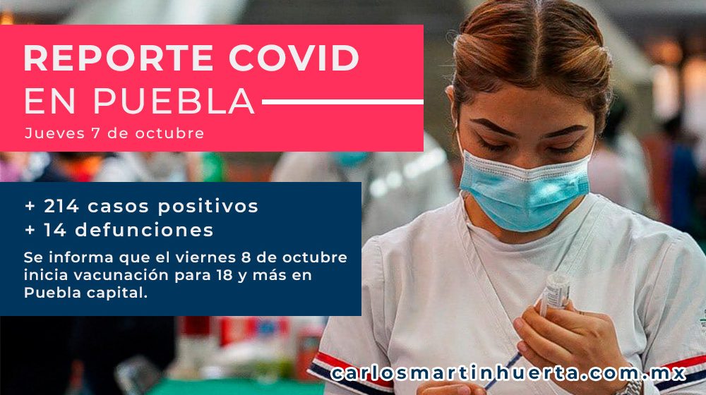 Este viernes arranca jornada de vacunación a mayores de 18 años en Puebla capital: Salud