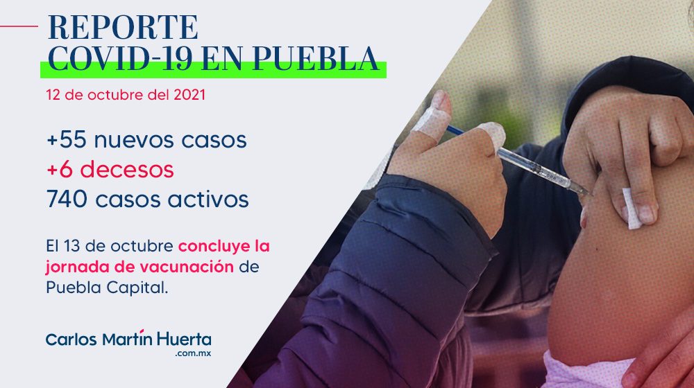 Concluye este 13 de octubre jornada de vacunación en Puebla capital: Salud