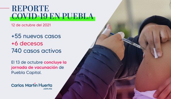 Concluye este 13 de octubre jornada de vacunación en Puebla capital: Salud