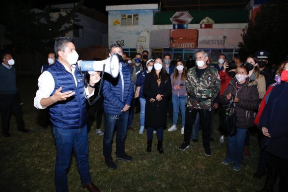 Habitantes de San Manuel se suman a Eduardo Rivera para trabajar por la seguridad