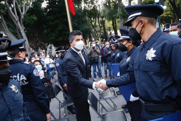 Eduardo Rivera convoca a la Policía Municipal a ser la mejor de México