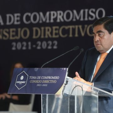 Combate a la corrupción y eliminación de privilegios no son negociables, destaca Miguel Barbosa ante empresarios