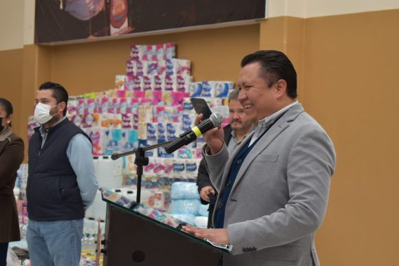 61c543f4-986f-4008-b3db-1702142c8ddc El Sindicato de Trabajadores del H. Ayuntamiento de Puebla hace entrega simbólica de víveres a regidores