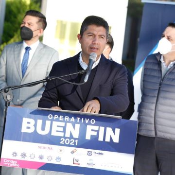 Da Eduardo Rivera banderazo a operativo conjunto para el “Buen Fin 2021”