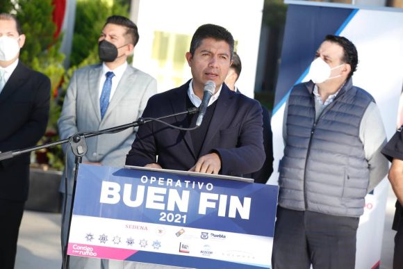 Da Eduardo Rivera banderazo a operativo conjunto para el “Buen Fin 2021”