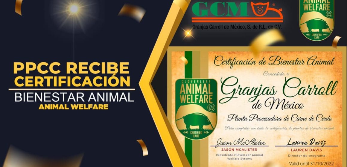 Certifican internacionalmente a Planta Procesadora de carne de Granjas Carroll