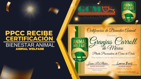 7605b4bb-eb68-4768-aef6-eafa1e742396 Certifican internacionalmente a Planta Procesadora de carne de Granjas Carroll