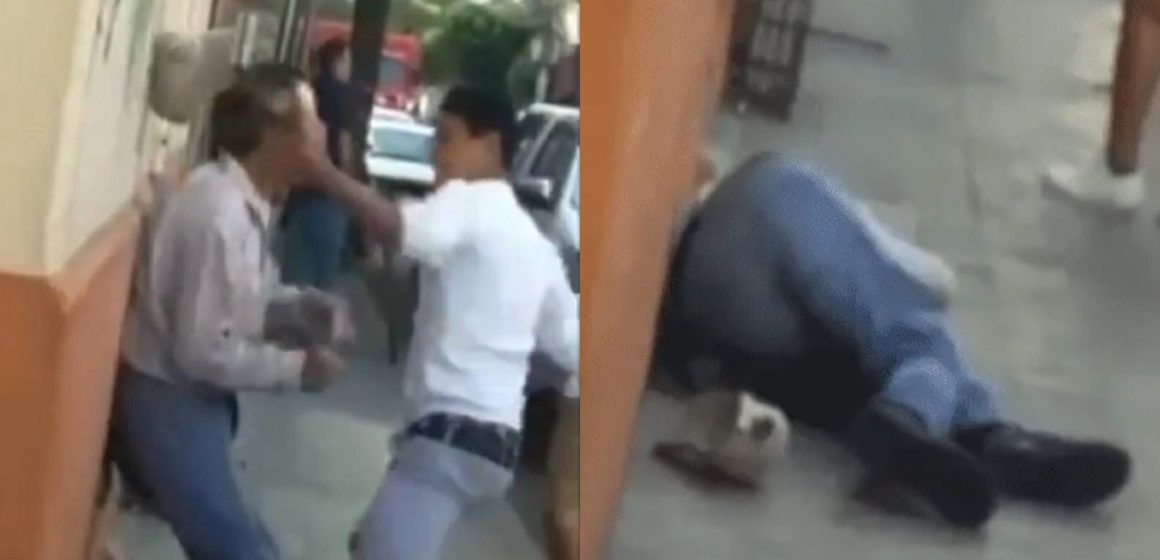 (VIDEO)  Jóvenes golpean a adulto mayor y lo suben a redes; dos de los cuatro involucrados ya fueron detenidos
