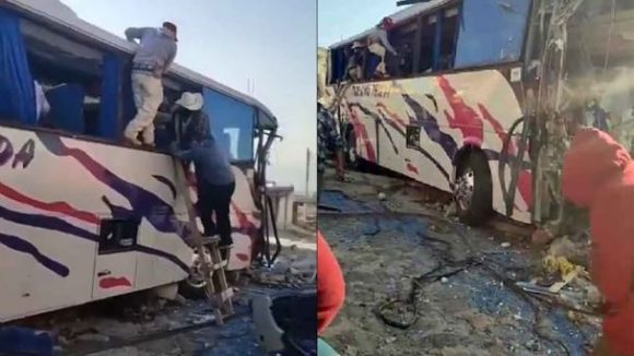 (VIDEO) Autobús choca contra casa en Edomex; se reportan al menos 50 heridos