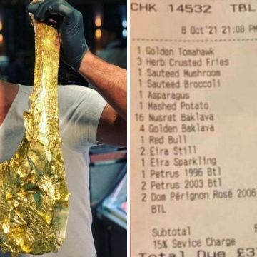 Escándaloso costo de una comida en el restaurante del famoso chef Salt Bae en Londres, más de un millón de pesos