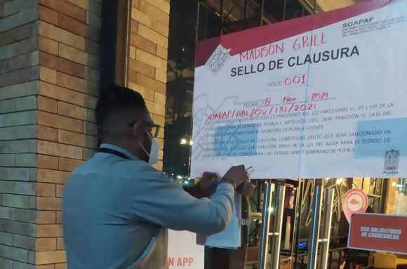 Clausura Ayuntamiento de Puebla 13 lugares por irregulares