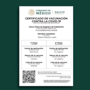 ¿Cómo obtener mi certificado de vacunación COVID?