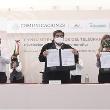 Para fortalecerlo, Gobierno de Puebla analizará que Telecomm sea recaudador de contribuciones estatales