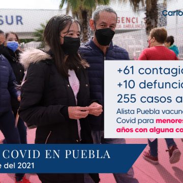 Alista Puebla vacunación contra Covid para menores de 12 a 17 años con alguna comorbilidad
