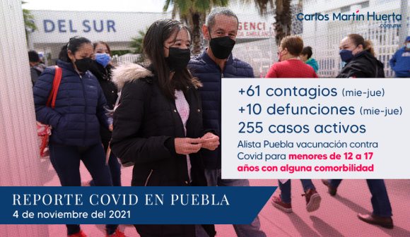 Alista Puebla vacunación contra Covid para menores de 12 a 17 años con alguna comorbilidad