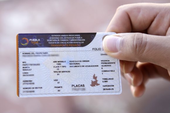 TARJETAS DE CIRCULACIÓN En 2022, gobierno de Puebla mantendrá condonación de pago de tarjeta de circulación