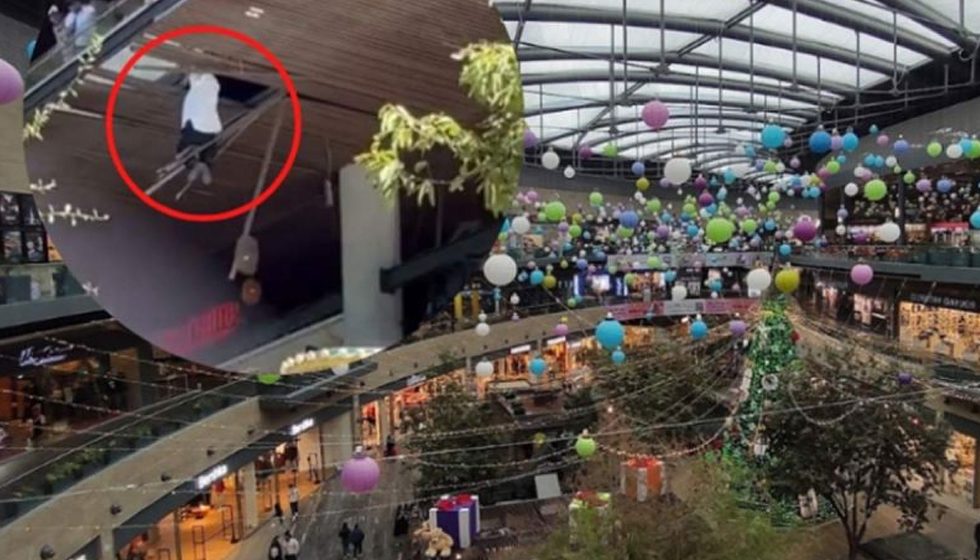 En plena Navidad, hombre cae desde tercer piso en plaza comercial