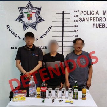 Policía de San Pedro Cholula captura a banda de asalta Oxxo