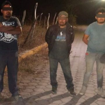 Detiene Policía Estatal a tres personas por presunta posesión ilegal de arma de fuego