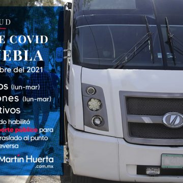 Habilita gobierno de Puebla transporte para traslado de adultos mayores al Centro Expositor