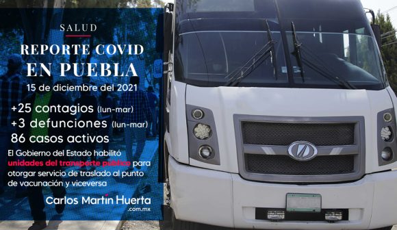 Habilita gobierno de Puebla transporte para traslado de adultos mayores al Centro Expositor