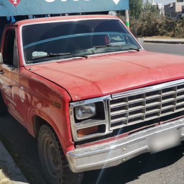 Asegura Policía Estatal camioneta con 45 tanques de gas