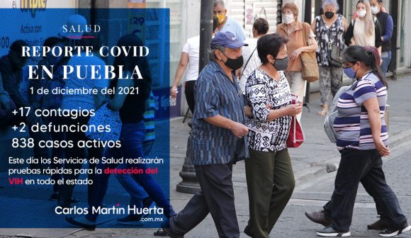Reporta Salud 17 contagios por el virus SARS-CoV-2 en las últimas horas