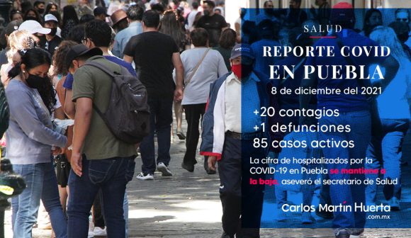 Hospitalización por COVID-19 en Puebla se mantiene a la baja: Salud