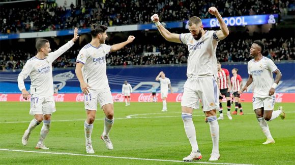 El Real Madrid superó al Athletic y aumenta ventaja en La Liga
