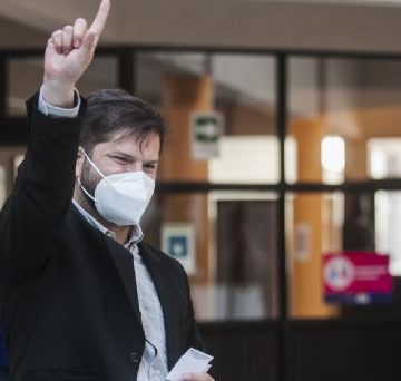 El Izquierdista Gabriel Boric; virtual presidente electo de Chile
