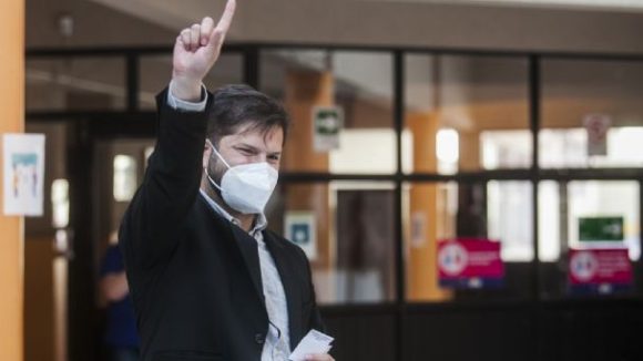 El Izquierdista Gabriel Boric; virtual presidente electo de Chile